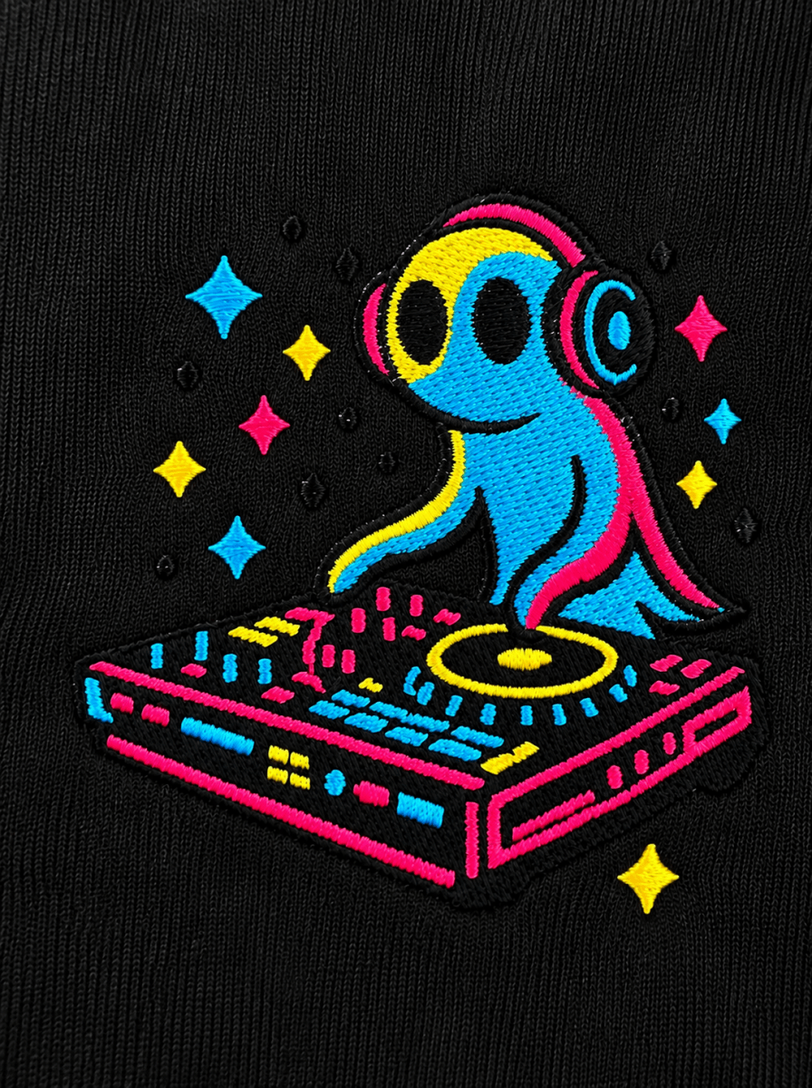 DJ Ghost Polo graphic T-shirt – Festival clothing by Triptees