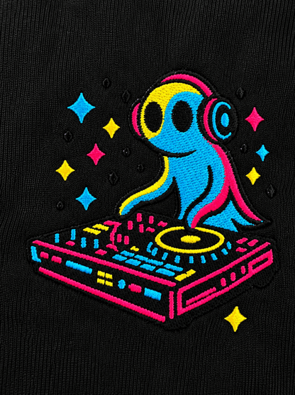 DJ Ghost Polo graphic T-shirt – Festival clothing by Triptees