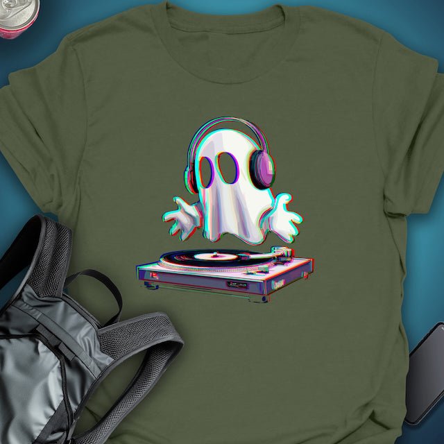 DJ Glitch Ghost graphic T-shirt – Festival clothing by Triptees