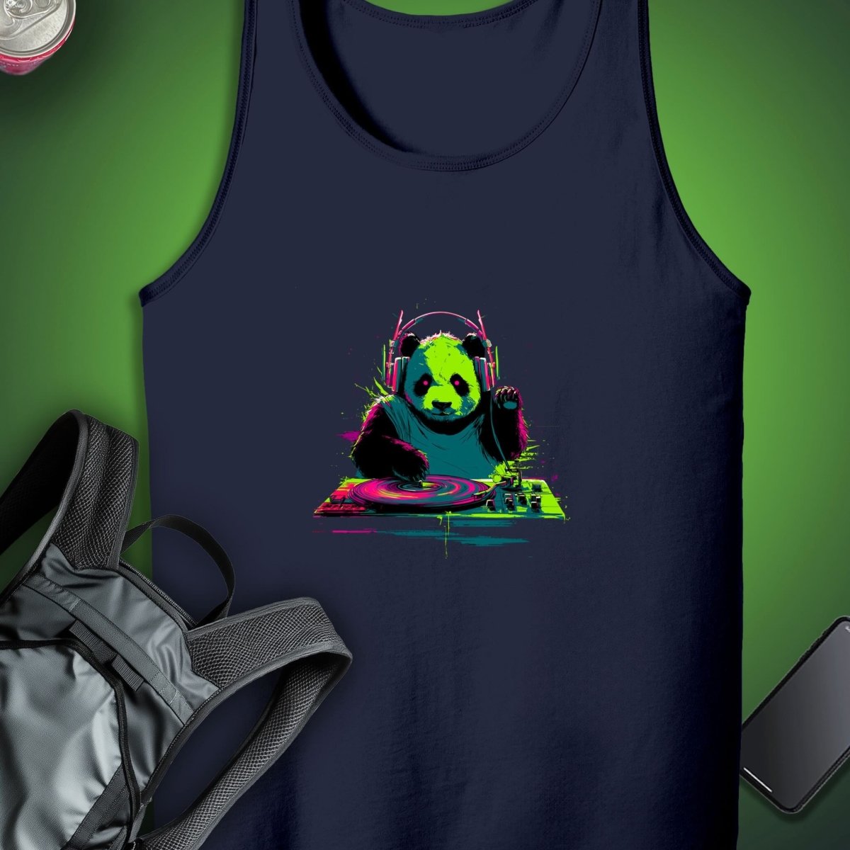 DJ Panda Tank graphic T-shirt – Festival clothing by Triptees