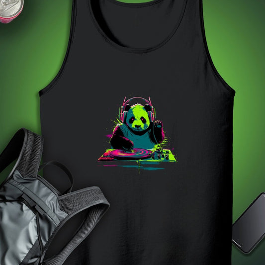 DJ Panda Tank graphic T-shirt – Festival clothing by Triptees