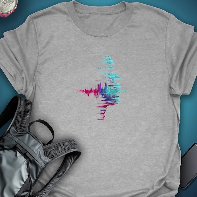 Echoed graphic T-shirt – Festival clothing by Triptees