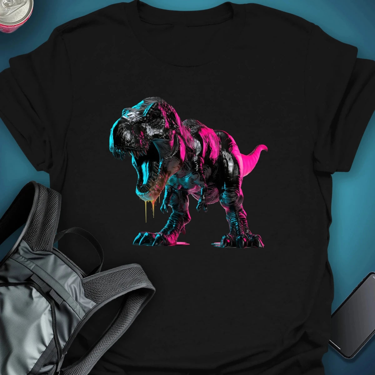 Electric Rex Graphic T-shirt. graphic T-shirt – Festival clothing by Triptees