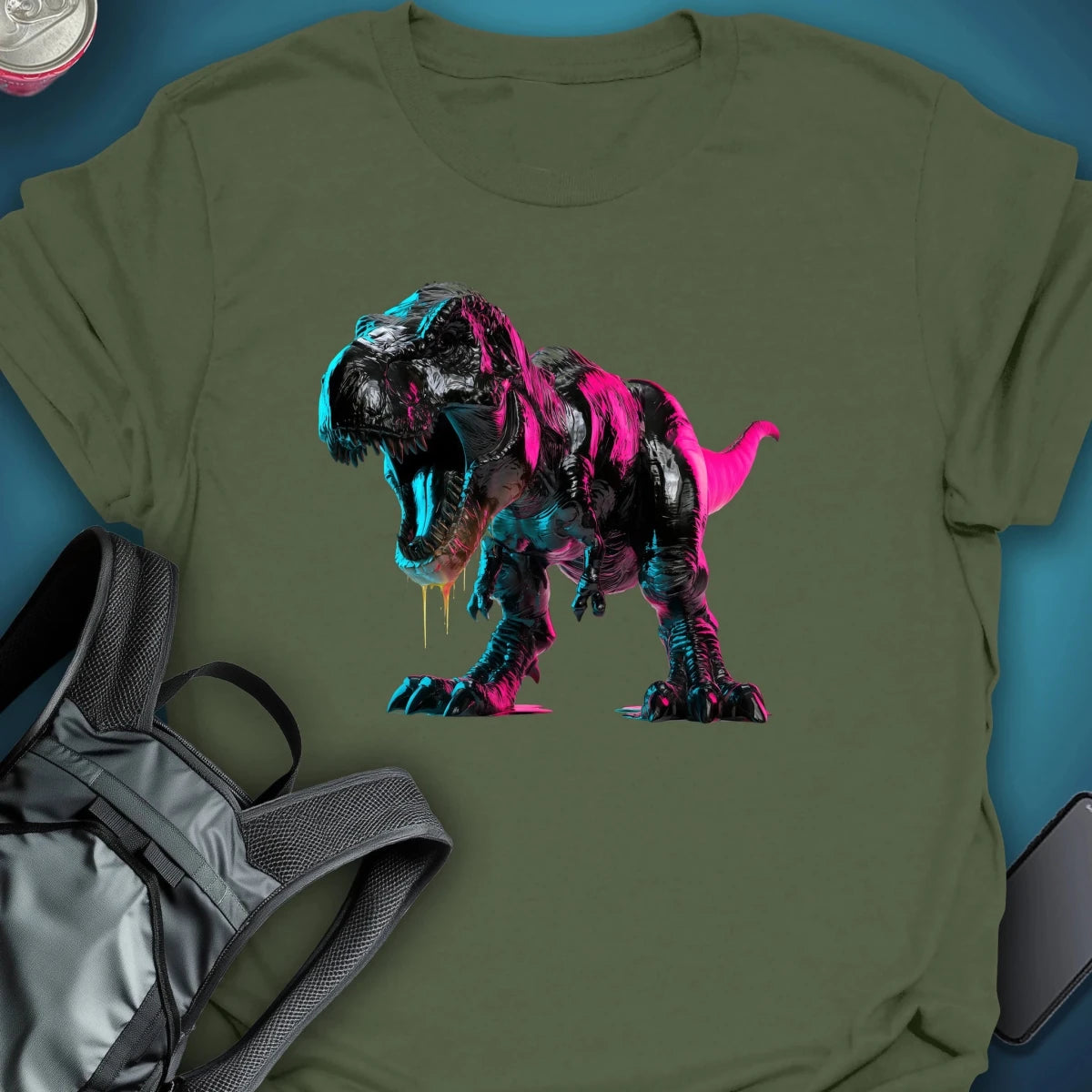 Electric Rex Graphic T-shirt. graphic T-shirt – Festival clothing by Triptees