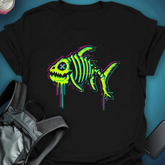 Fishbone Graphic T-shirt graphic T-shirt – Festival clothing by Triptees