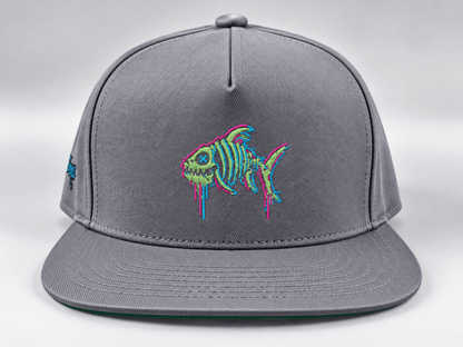 Fishbone Snapback Hat graphic T-shirt – Festival clothing by Triptees