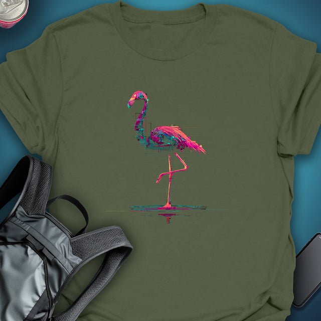 Flamingo Frequency graphic T-shirt – Festival clothing by Triptees