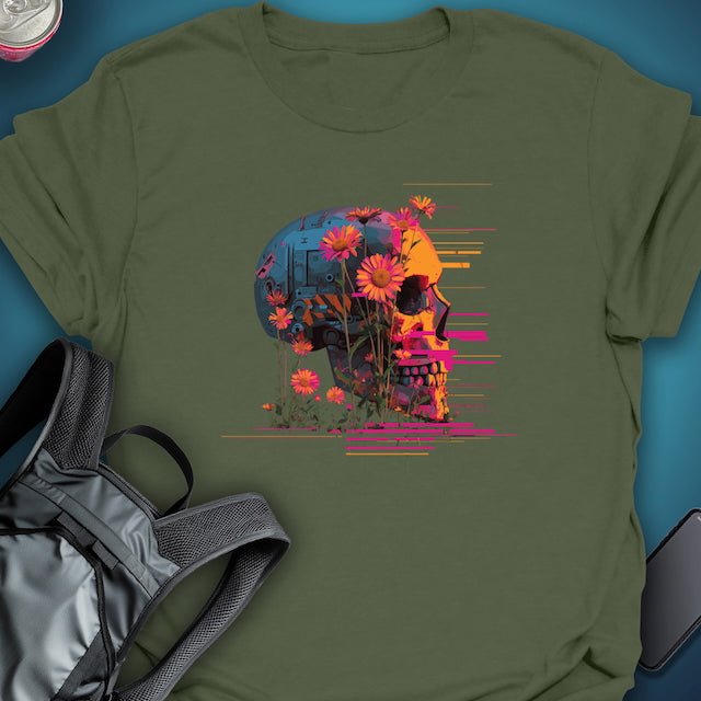 Flora Override graphic T-shirt – Festival clothing by Triptees