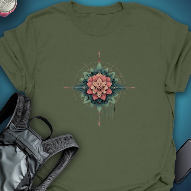 FLORAL AXIS graphic T-shirt – Festival clothing by Triptees