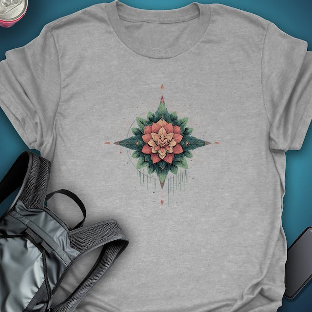FLORAL AXIS graphic T-shirt – Festival clothing by Triptees