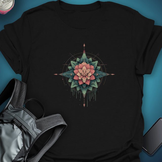 FLORAL AXIS graphic T-shirt – Festival clothing by Triptees