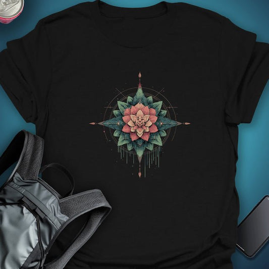 FLORAL AXIS graphic T-shirt – Festival clothing by Triptees