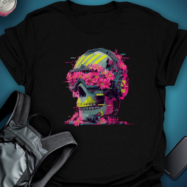 Floral Decay graphic T-shirt – Festival clothing by Triptees