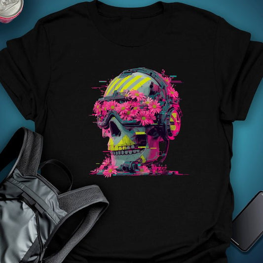 Floral Decay graphic T-shirt – Festival clothing by Triptees