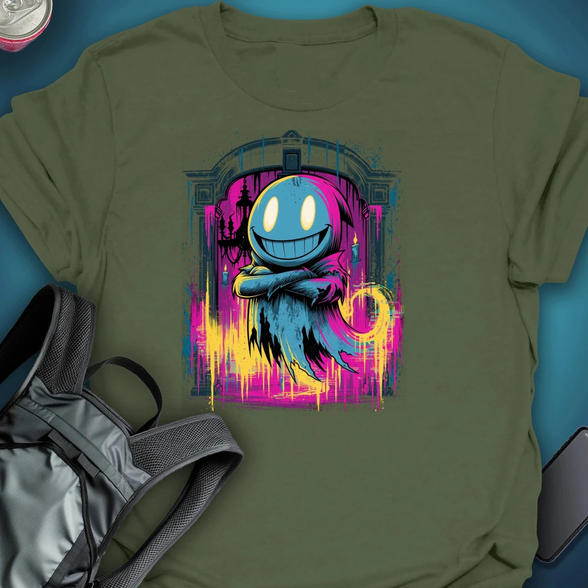 Ghosted Manor Graphic T-shirt graphic T-shirt – Festival clothing by Triptees
