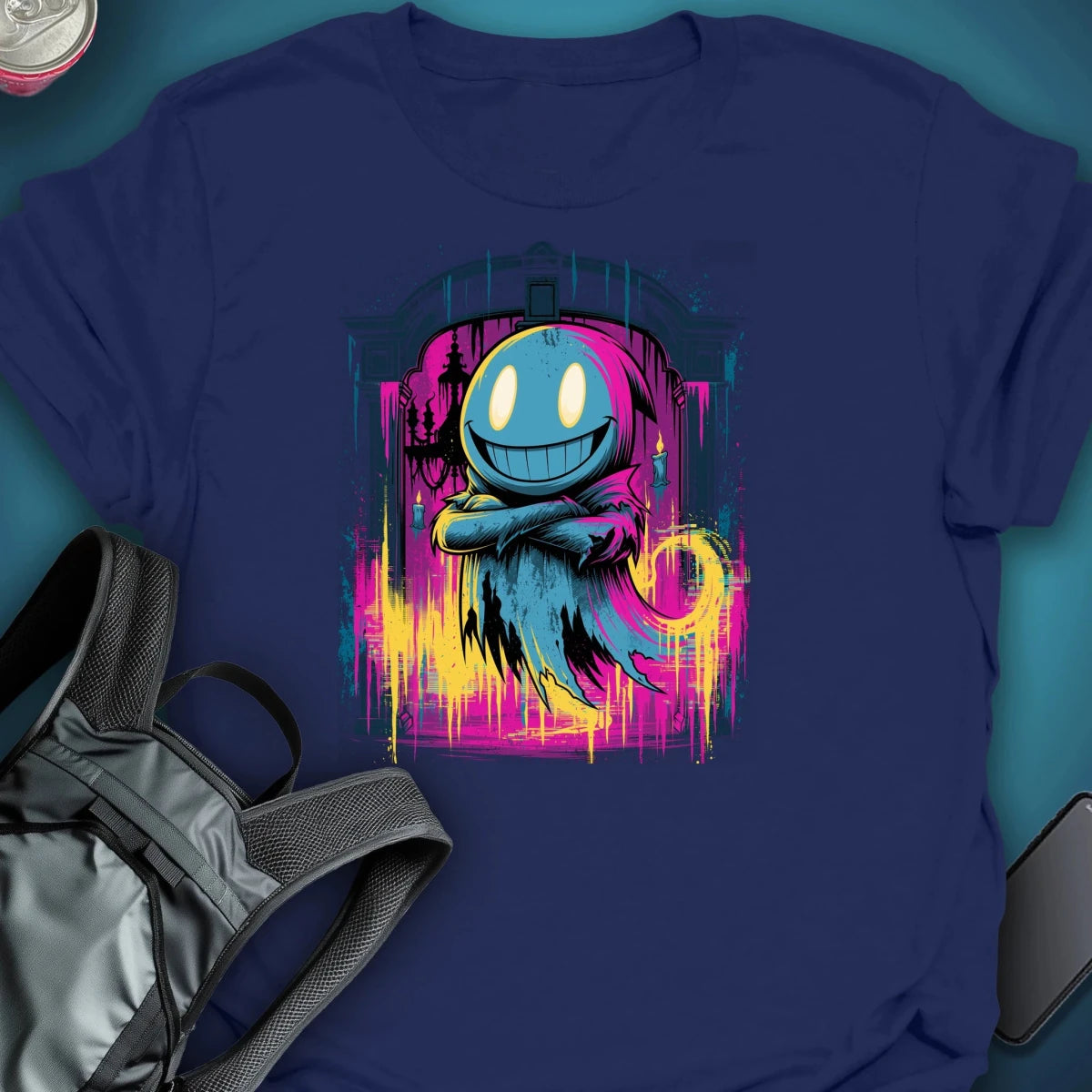 Ghosted Manor Graphic T-shirt graphic T-shirt – Festival clothing by Triptees