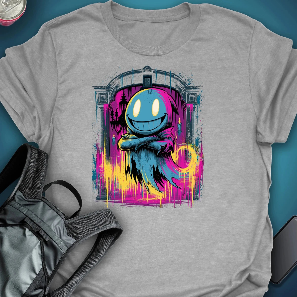 Ghosted Manor Graphic T-shirt graphic T-shirt – Festival clothing by Triptees