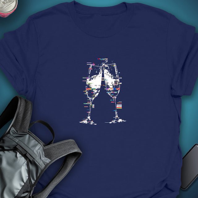 Glitch & Cheers graphic T-shirt – Festival clothing by Triptees
