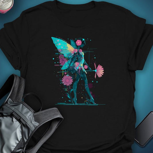 Glitch Fairy graphic T-shirt – Festival clothing by Triptees