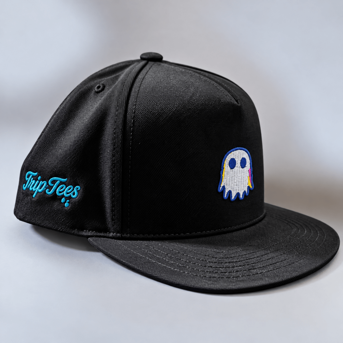 Glitch Ghost Snapback Hat graphic T-shirt – Festival clothing by Triptees