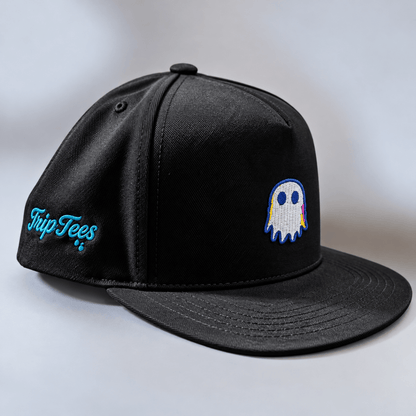 Glitch Ghost Snapback Hat graphic T-shirt – Festival clothing by Triptees