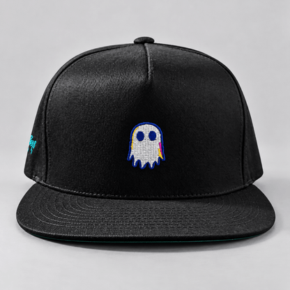 Glitch Ghost Snapback Hat graphic T-shirt – Festival clothing by Triptees