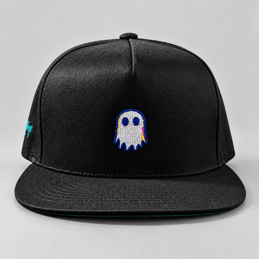 Glitch Ghost Snapback Hat graphic T-shirt – Festival clothing by Triptees