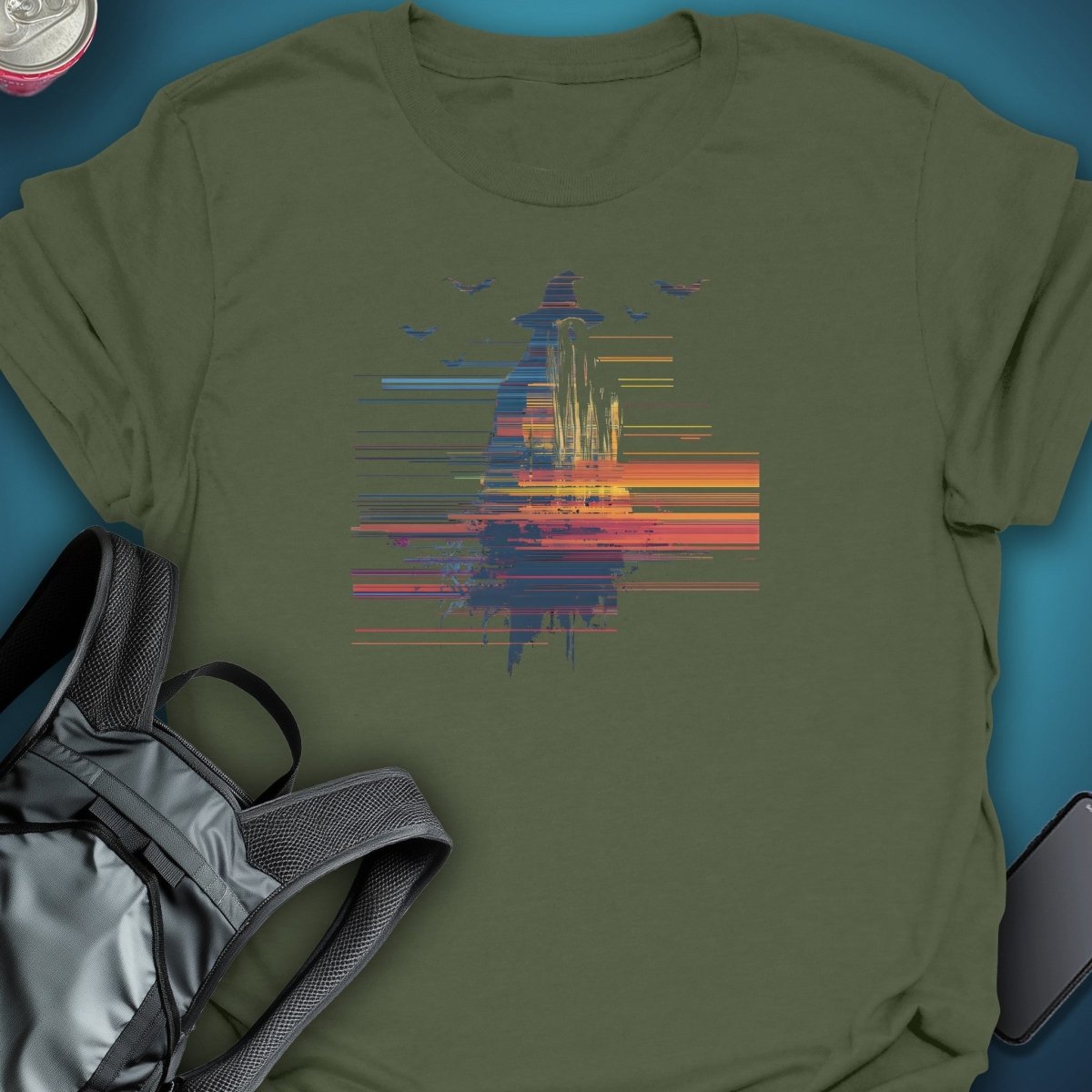 Glitch Witch Graphic T-Shirt graphic T-shirt – Festival clothing by Triptees