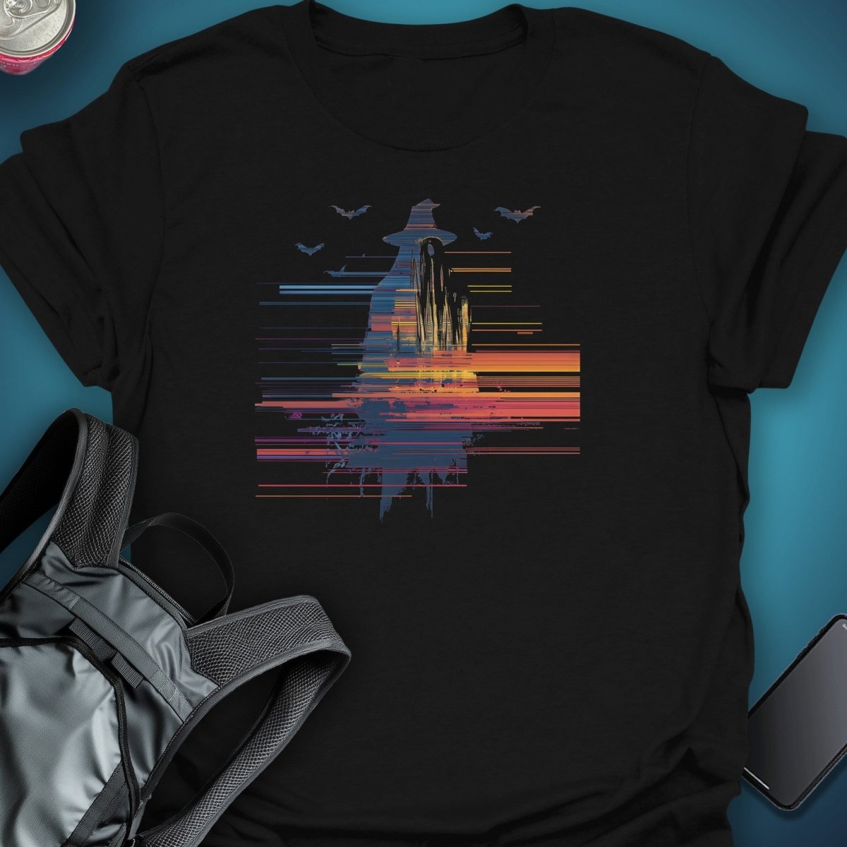 Glitch Witch Graphic T-Shirt graphic T-shirt – Festival clothing by Triptees