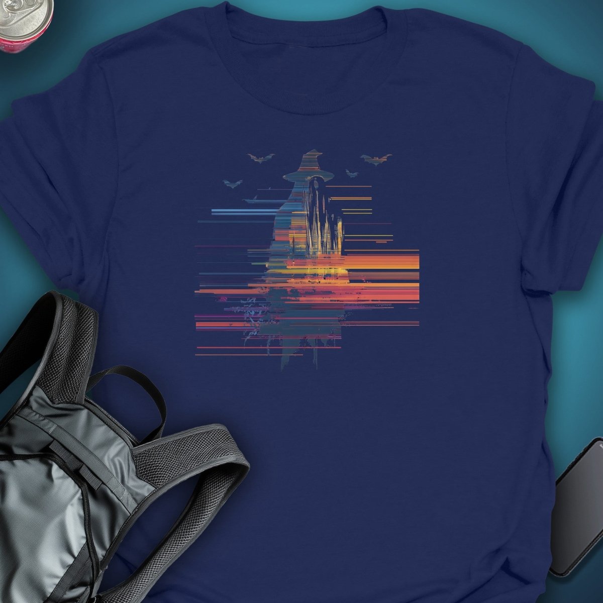 Glitch Witch Graphic T-Shirt graphic T-shirt – Festival clothing by Triptees