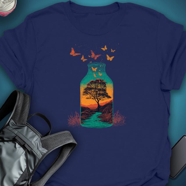 Golden Escape graphic T-shirt – Festival clothing by Triptees