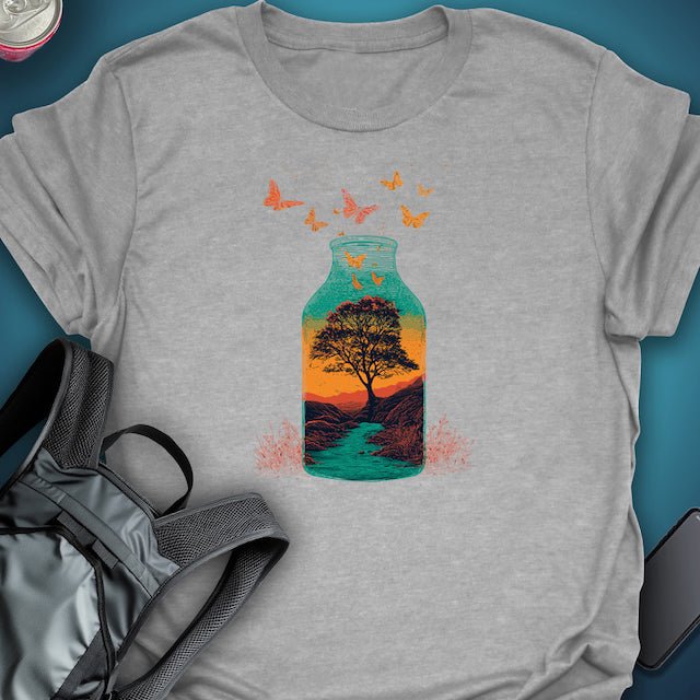 Golden Escape graphic T-shirt – Festival clothing by Triptees