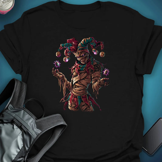 Jester’s Curse Graphic T-Shirt graphic T-shirt – Festival clothing by Triptees