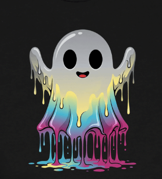 Liquid Ghost graphic T-shirt – Festival clothing by Triptees