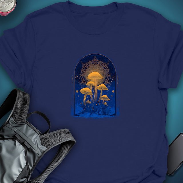 Luminous Grove Portal graphic T-shirt – Festival clothing by Triptees
