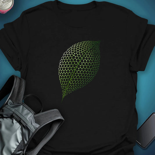 Mesh Leaf graphic T-shirt – Festival clothing by Triptees