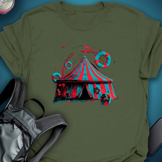 Midnight Big Top graphic T-shirt – Festival clothing by Triptees