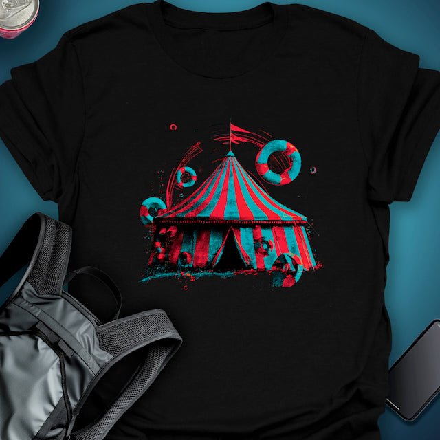 Midnight Big Top graphic T-shirt – Festival clothing by Triptees