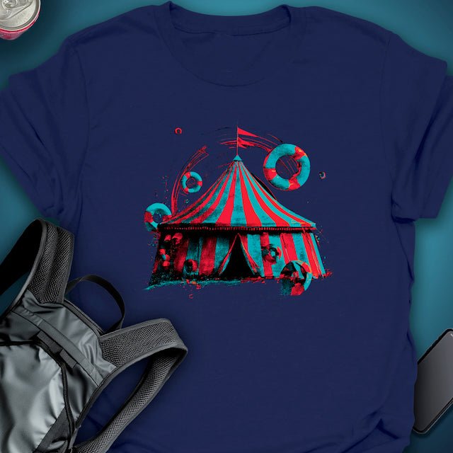 Midnight Big Top graphic T-shirt – Festival clothing by Triptees