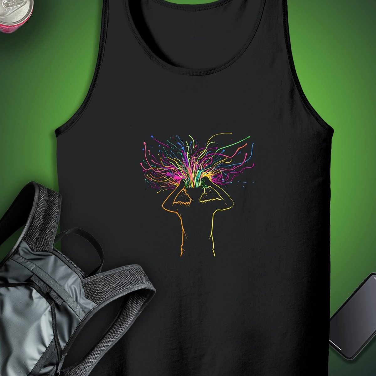Mind Blown Tank graphic T-shirt – Festival clothing by Triptees