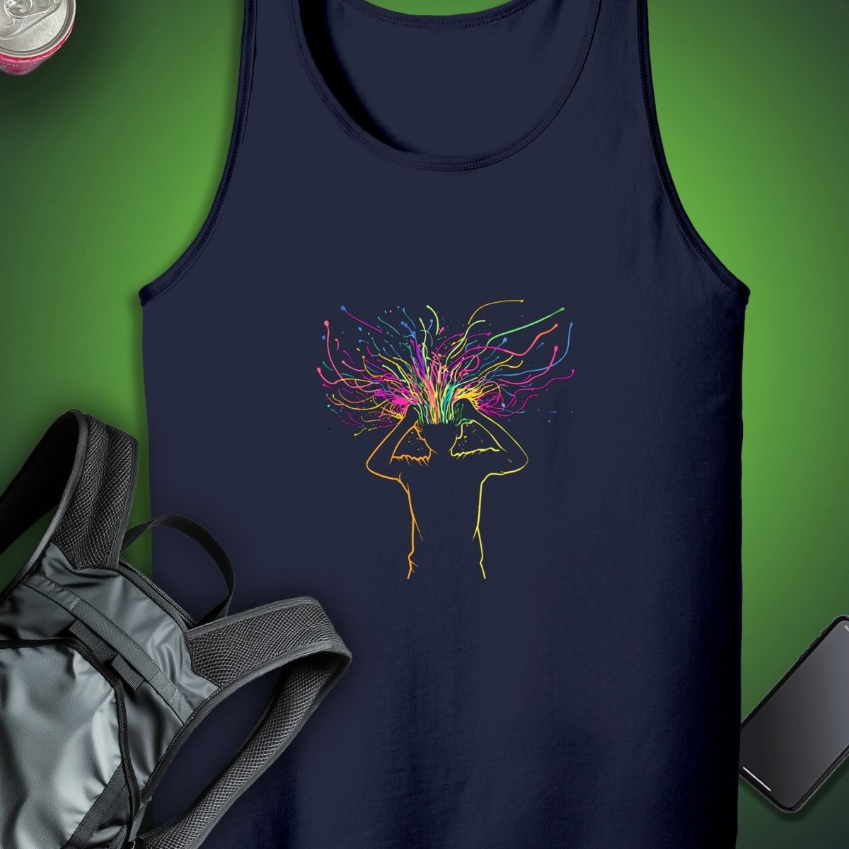 Mind Blown Tank graphic T-shirt – Festival clothing by Triptees