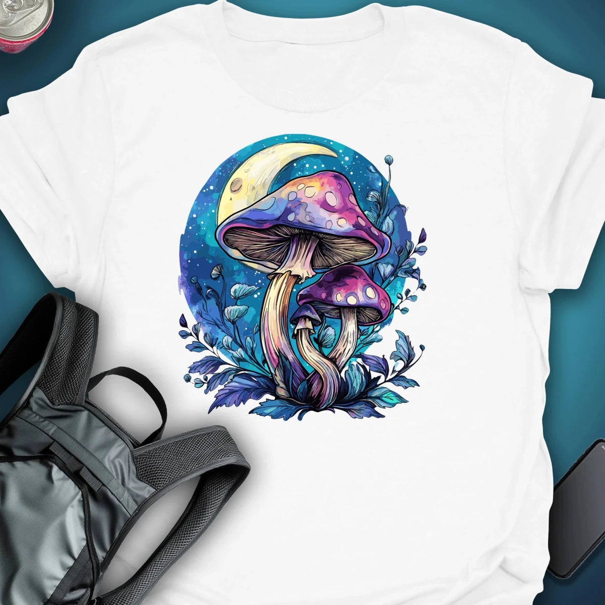 Moon Bloom graphic T-shirt – Festival clothing by Triptees