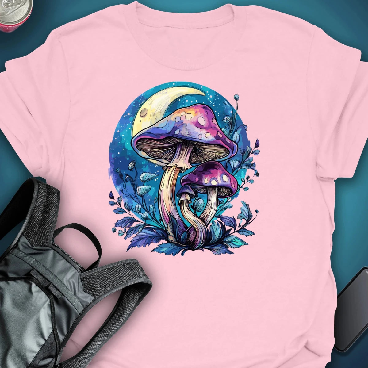 Moon Bloom graphic T-shirt – Festival clothing by Triptees