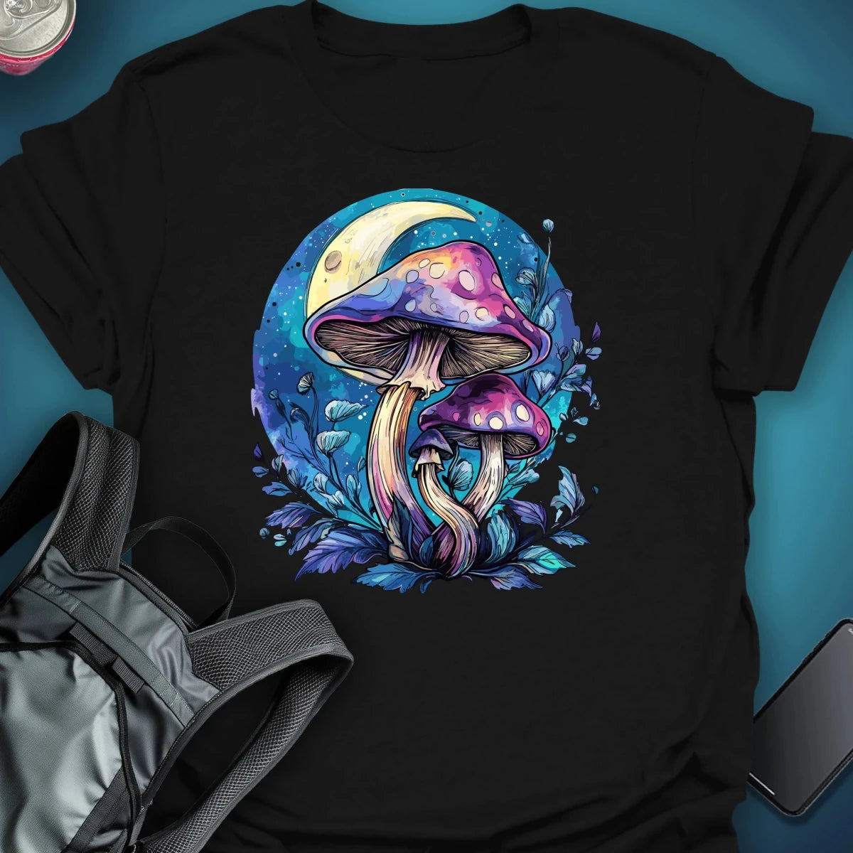 Moon Bloom graphic T-shirt – Festival clothing by Triptees