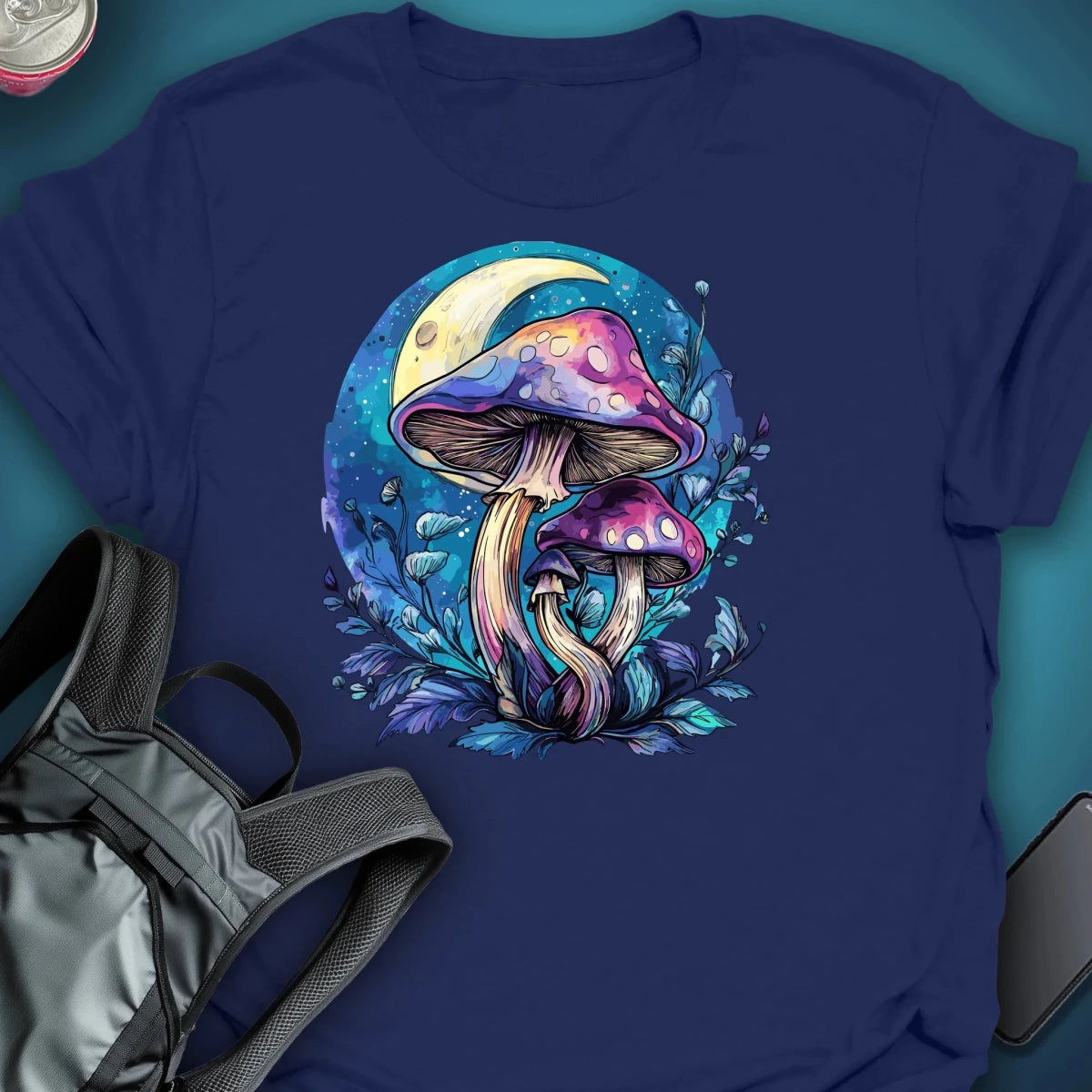 Moon Bloom graphic T-shirt – Festival clothing by Triptees