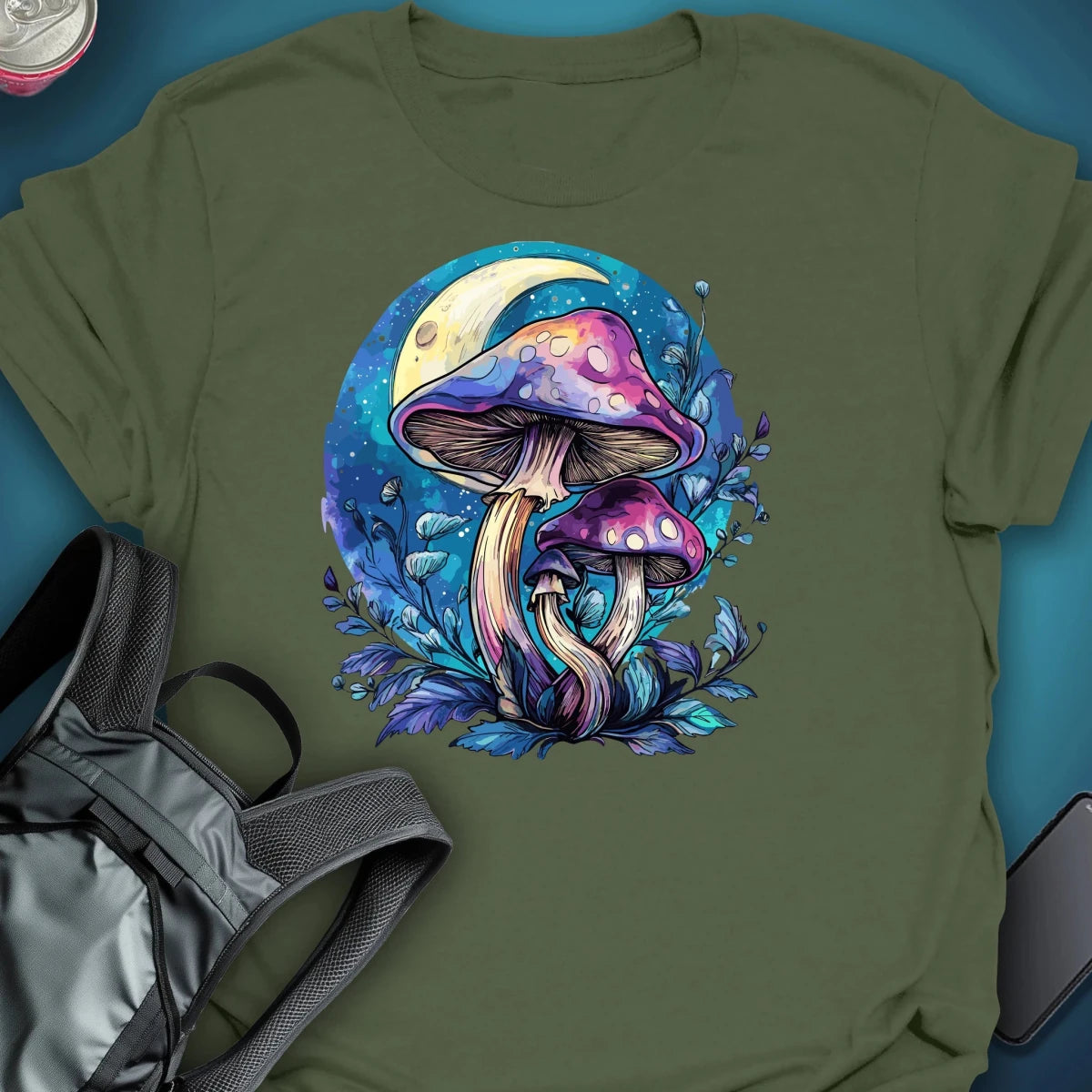 Moon Bloom graphic T-shirt – Festival clothing by Triptees