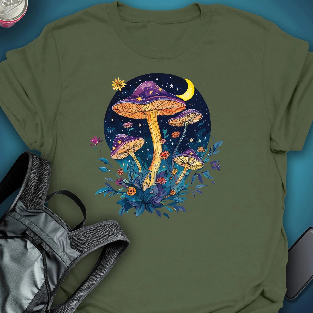 Moon Garden graphic T-shirt – Festival clothing by Triptees