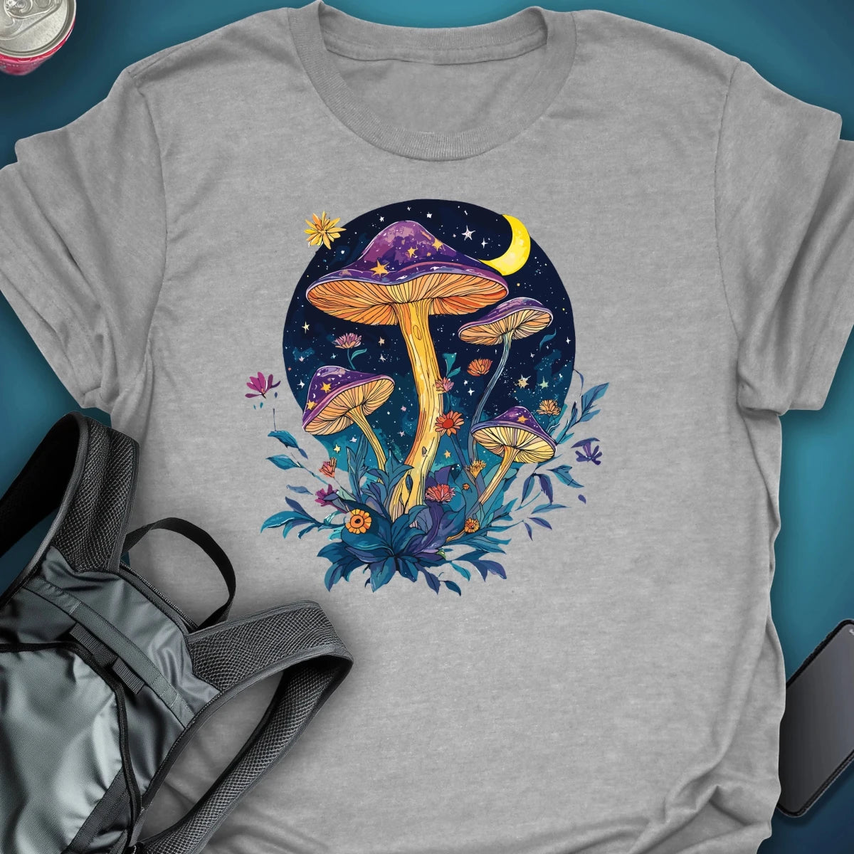Moon Garden graphic T-shirt – Festival clothing by Triptees
