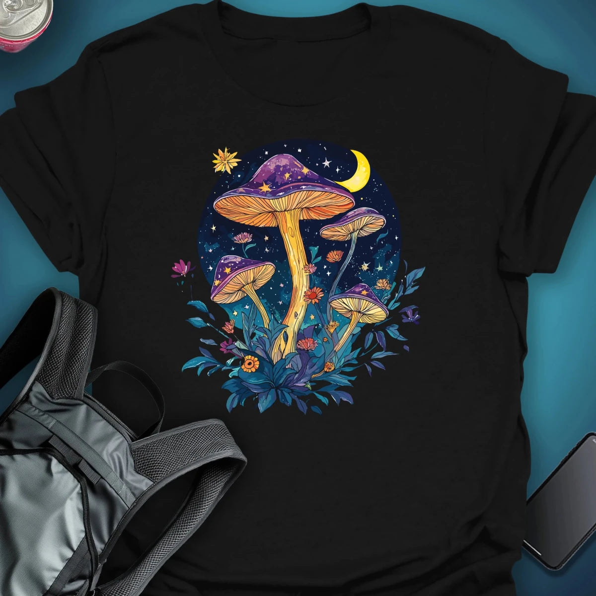 Moon Garden graphic T-shirt – Festival clothing by Triptees