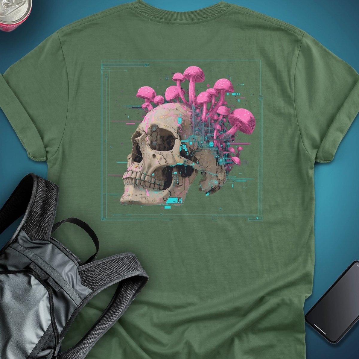 MycoMind (Back Print Edition) graphic T-shirt – Festival clothing by Triptees